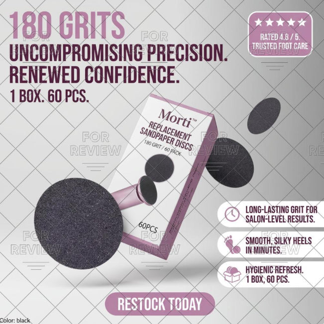 60-Pack Sandpaper Disks